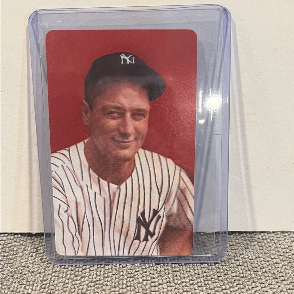 1973 Lou Gehrig Smithsonian (Jack of Spades) Playing Card.